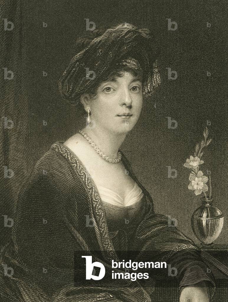 Portrait of Elizabeth Stafford, b/w
