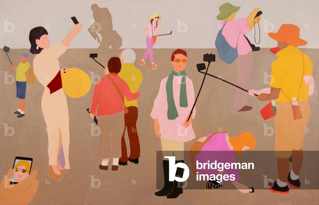 Thinking of Selfies, 2015 (olio su tela)