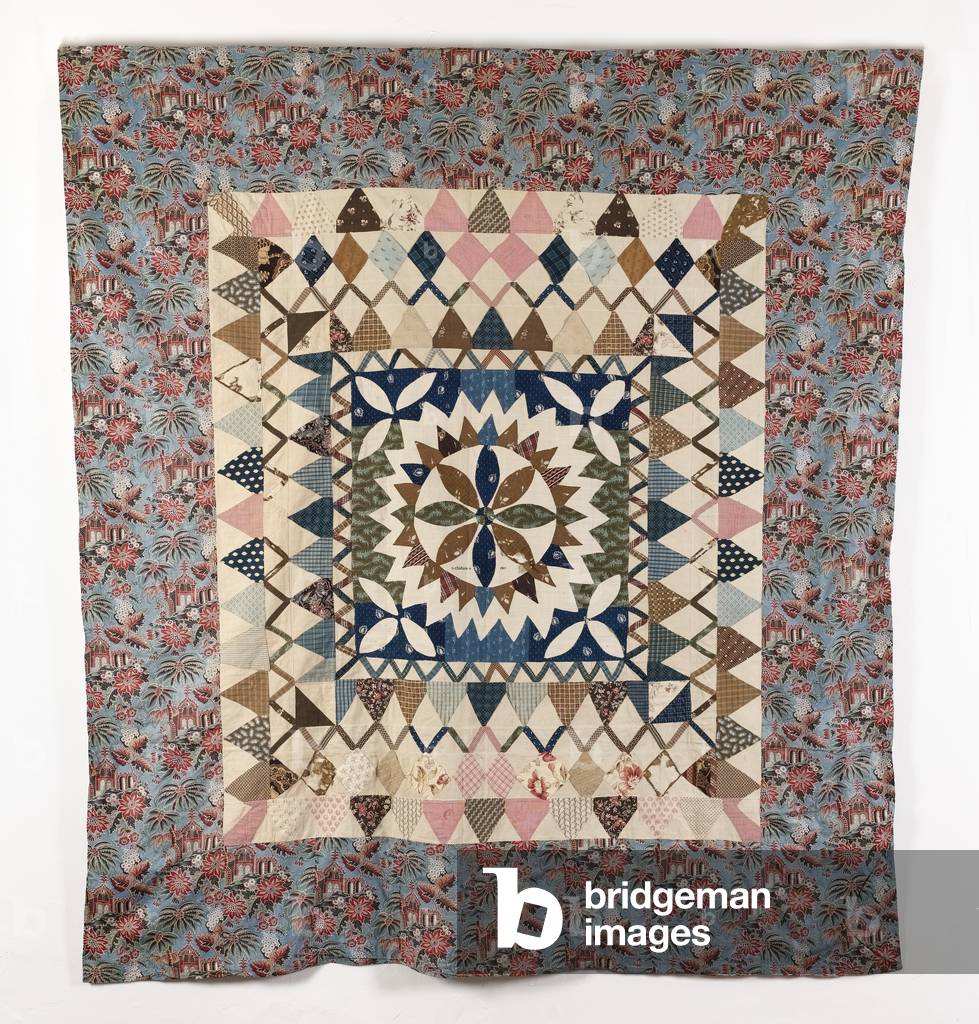 "Challans Appliqué Coverlet", 1811 von English School
