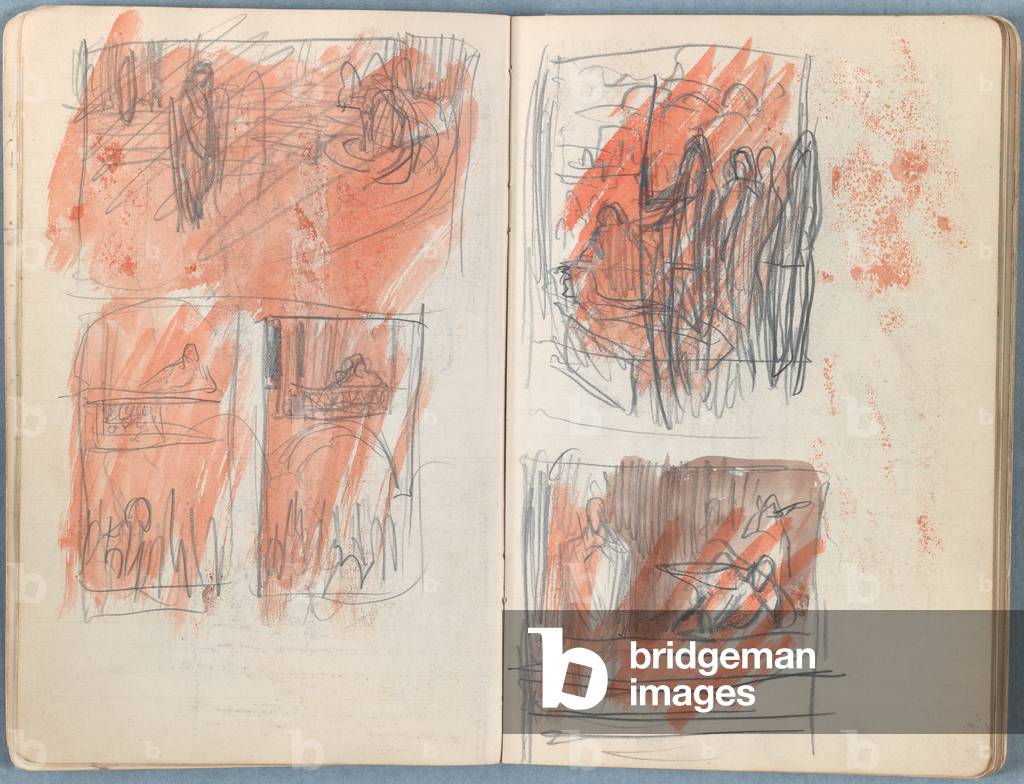 Pages tirées d'un album de Sketches for The Life of Our Lord Jesus Christ, fin des années 1880 (graphite & lav