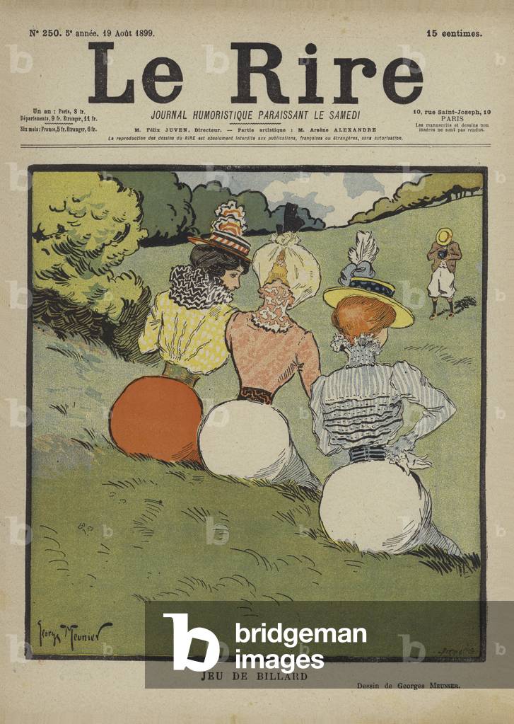 "Illustration für Le Rire (Farbe Litho)" von Georges Meunier
