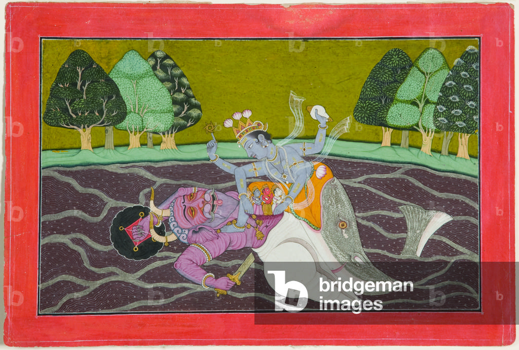 "Matsya", c.1745 di Mahesh