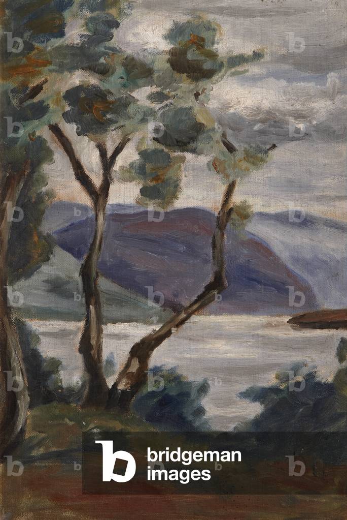 Loch Choire, Farr, Sutherland, September 15 1925 (öl auf leinwand tafel)