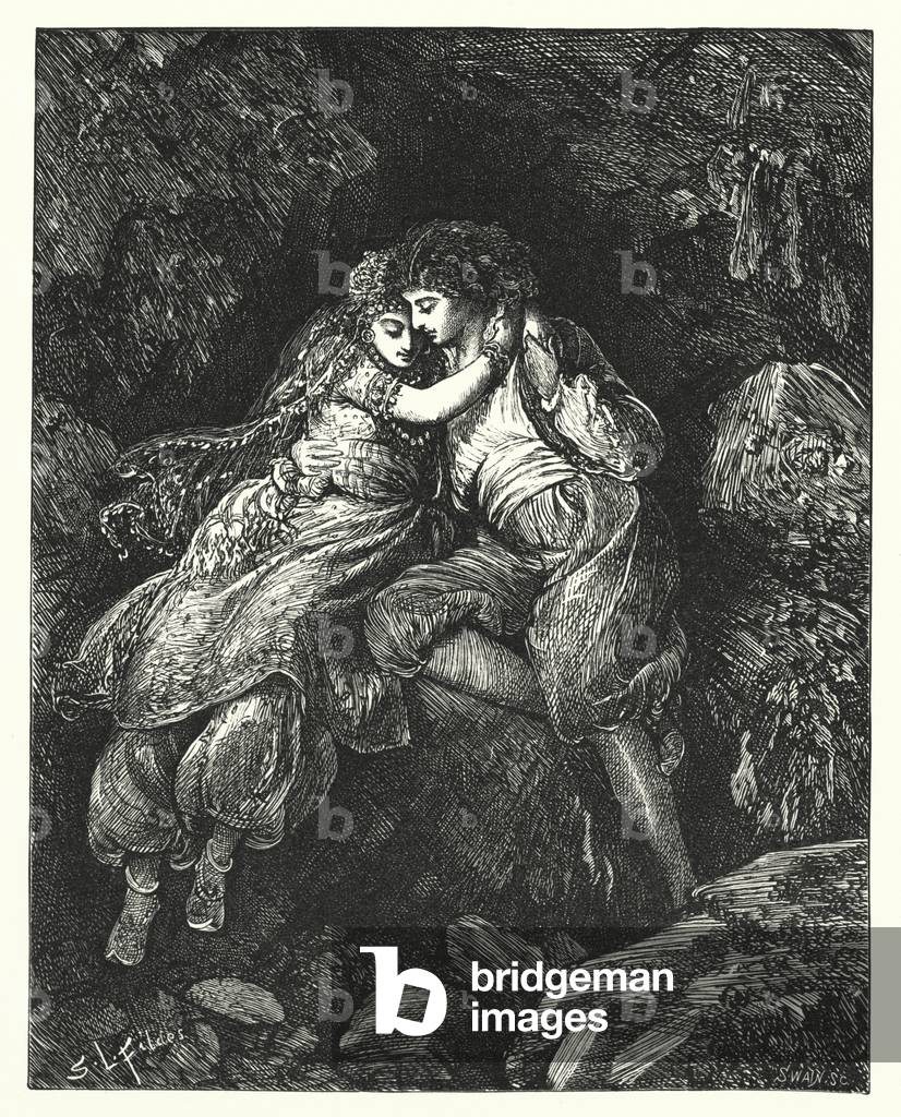 Haidee (engraving) by Stephen James Ferris