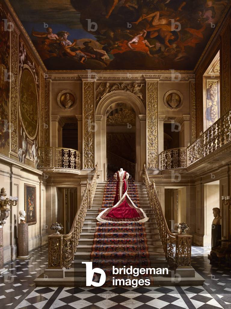 Mistress of the Robes coronation gown, worn by Duchess Evelyn at the