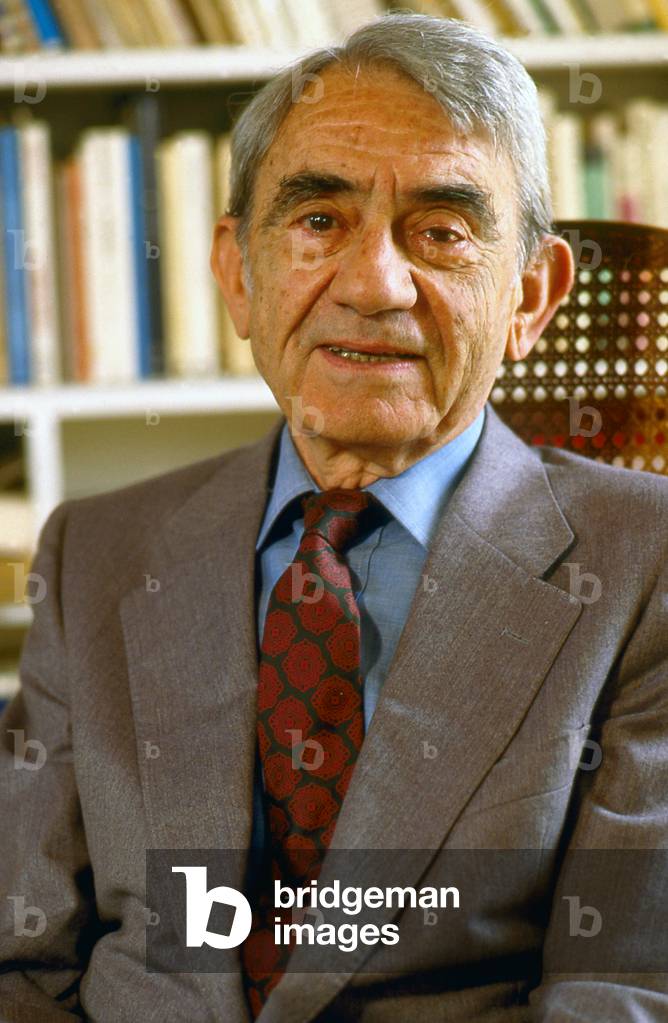 Immagine di Fotografia "PIERRE SCHAEFFER Compositore francese a Parigi 1987. PS: 1910 - 1995." di Thierry Mart