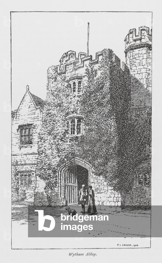 Abbaye de Wytham (lithographie)