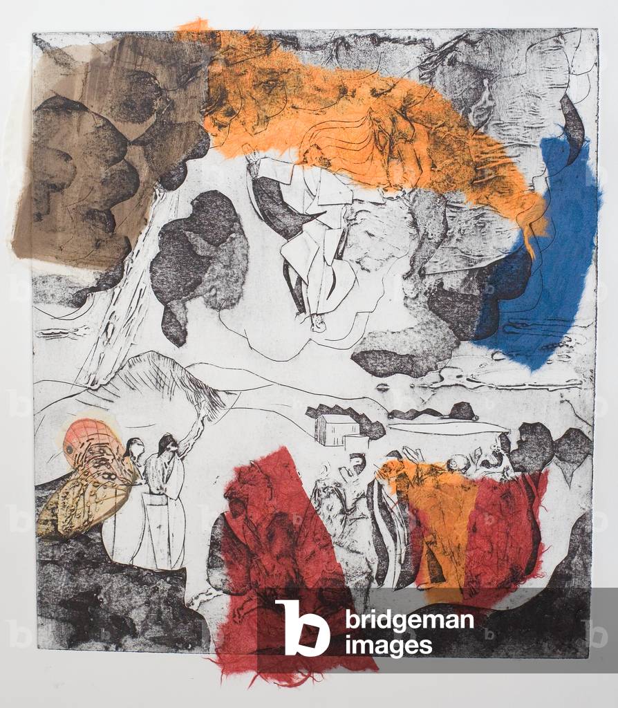 The Ascension, 2014 (Collagraph Plate Monodrucke auf Chine Colle-Papier)
