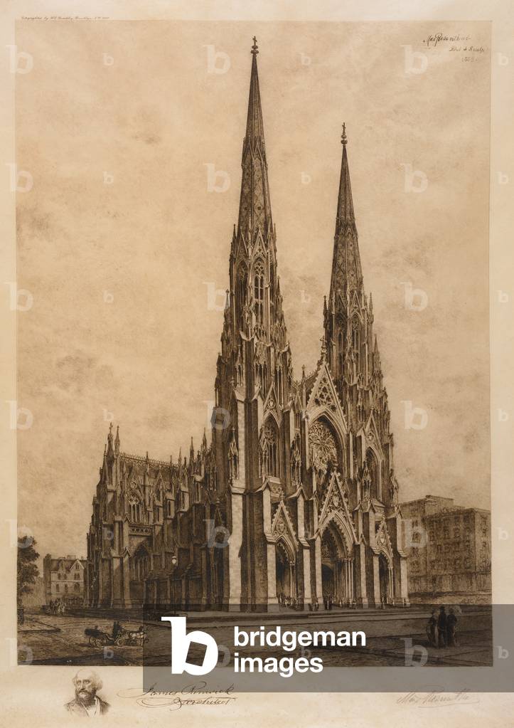 St. Patrick's Kathedrale, 1889 (Radierung auf Vellum)