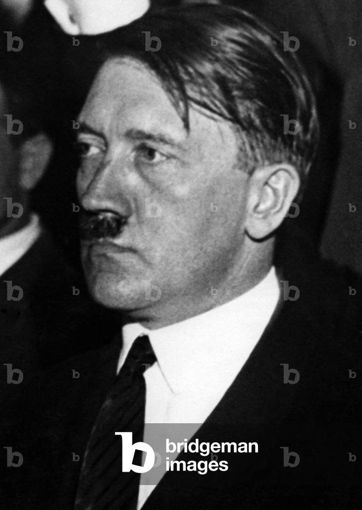 Image of Portrait of Adolf Hitler, 1933 (b/w photo)