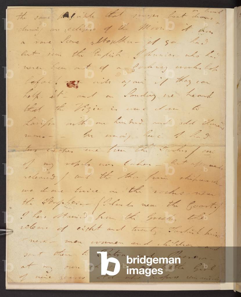 Bild von Manuskript "Brief von Lord Byron an John Murray" 1812
