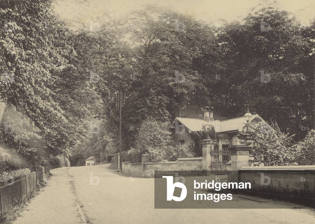 Image of Stone, Staffordshire The Hayes Lodge (b/w photo) by English