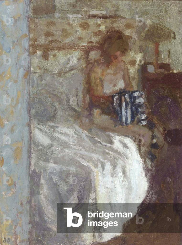 Image of Painting depicting Dressing 1967 by Bernard Dunstan