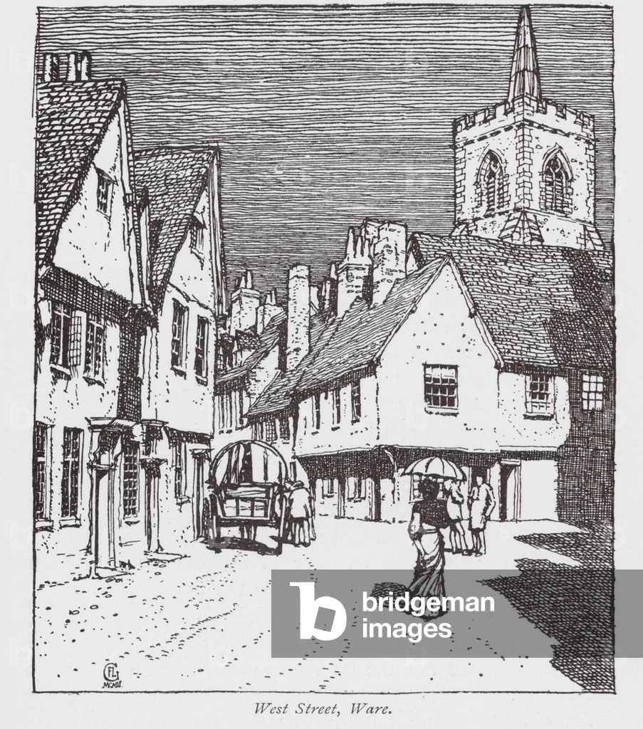 West Street, Ware (litho)