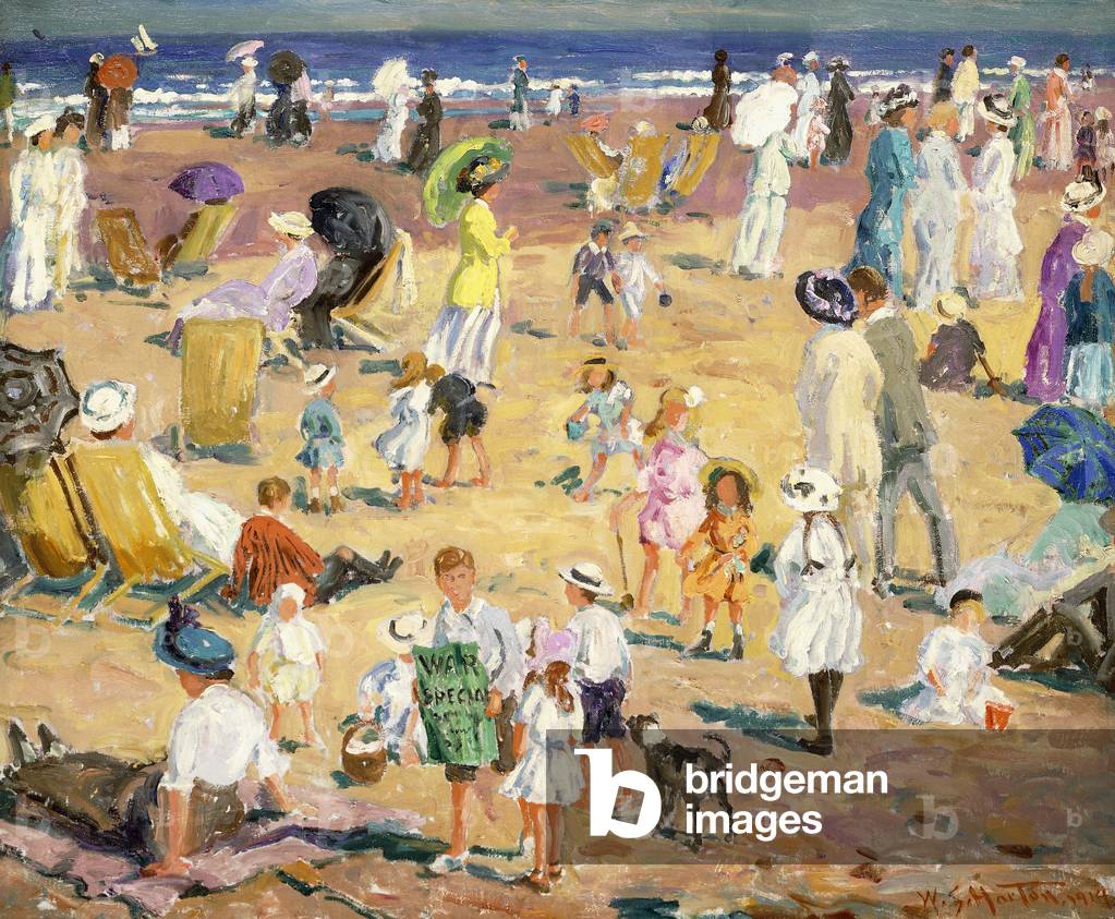 Bild von Gemälde "Strand in der Sonne", 1914 von William Samuel Horton