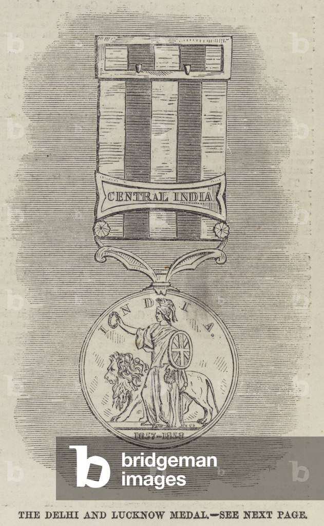 Die Delhi und Lucknow Medaille (Gravur)