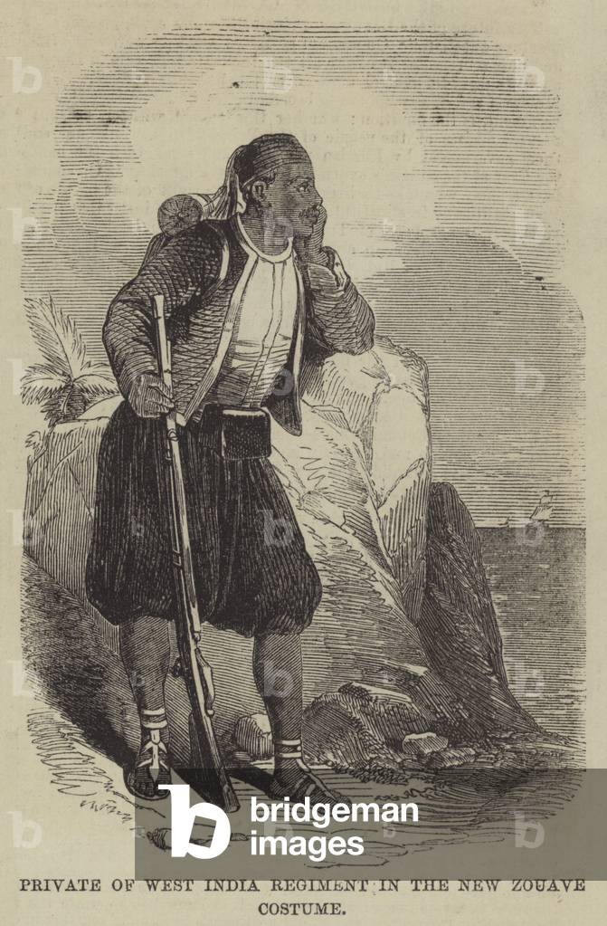 Image of Private of West India Regiment in the New Zouave Costume by