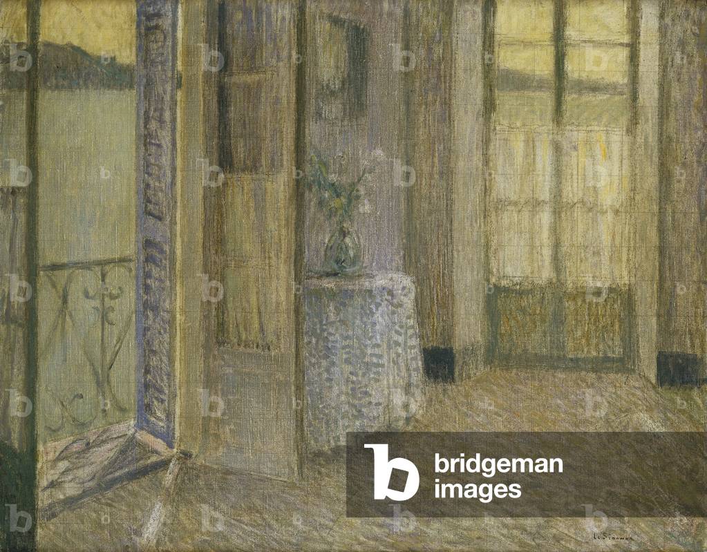 The Blue Room, Villefranche sur Mer; Le Chambre Bleu, Villefranche sur Mer, (olio su tela)