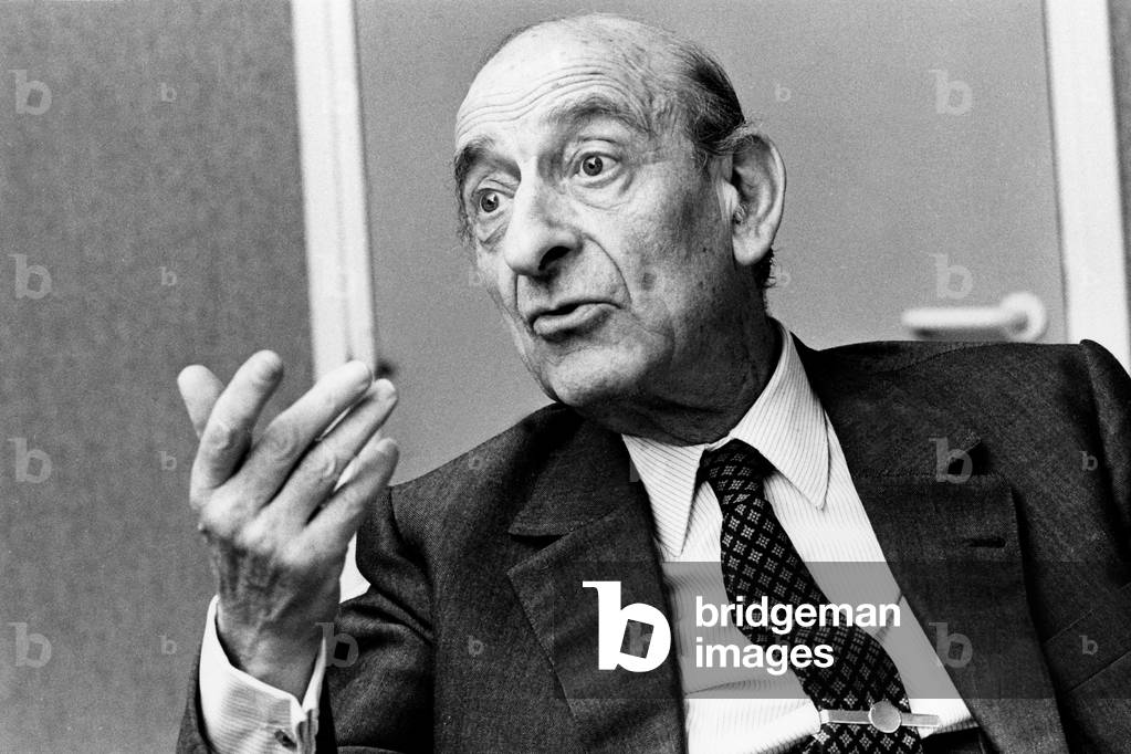 Bild von Fotografie "Raymond Aron" von Louis Monier, b/w