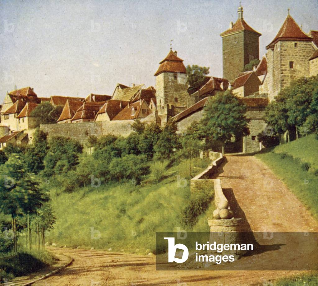 Bild von Fotografie "Aus Rothenburg ob der Tauber" 1910 von European Photographer