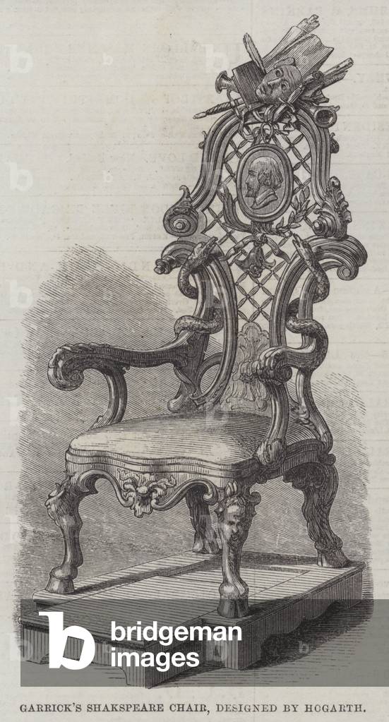 Garrick's Shakspeare Chair by English Artist