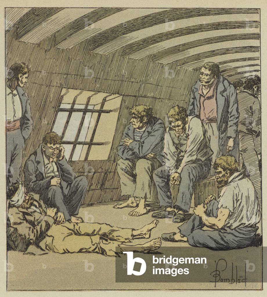 La plupart de nos bons matelots etaient prisonniers en Angleterre (colour litho)