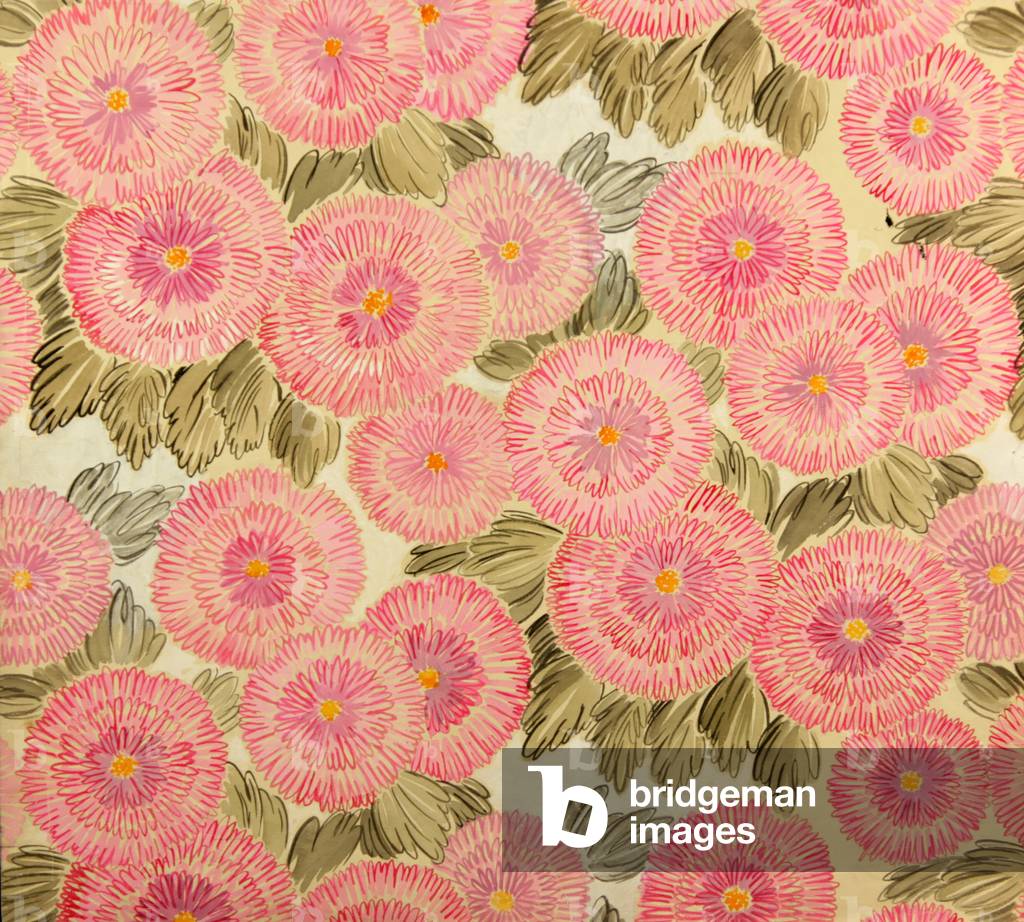 Textile Design, 1958 (tempera su carta)