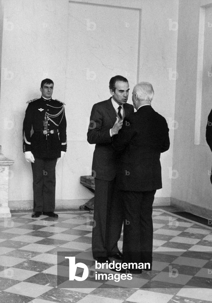 Immagine di Fotografia "Robert Badinter Avvocato Scrittore e politico e Gaston Deferre (1910-1986) Ex sindaco 