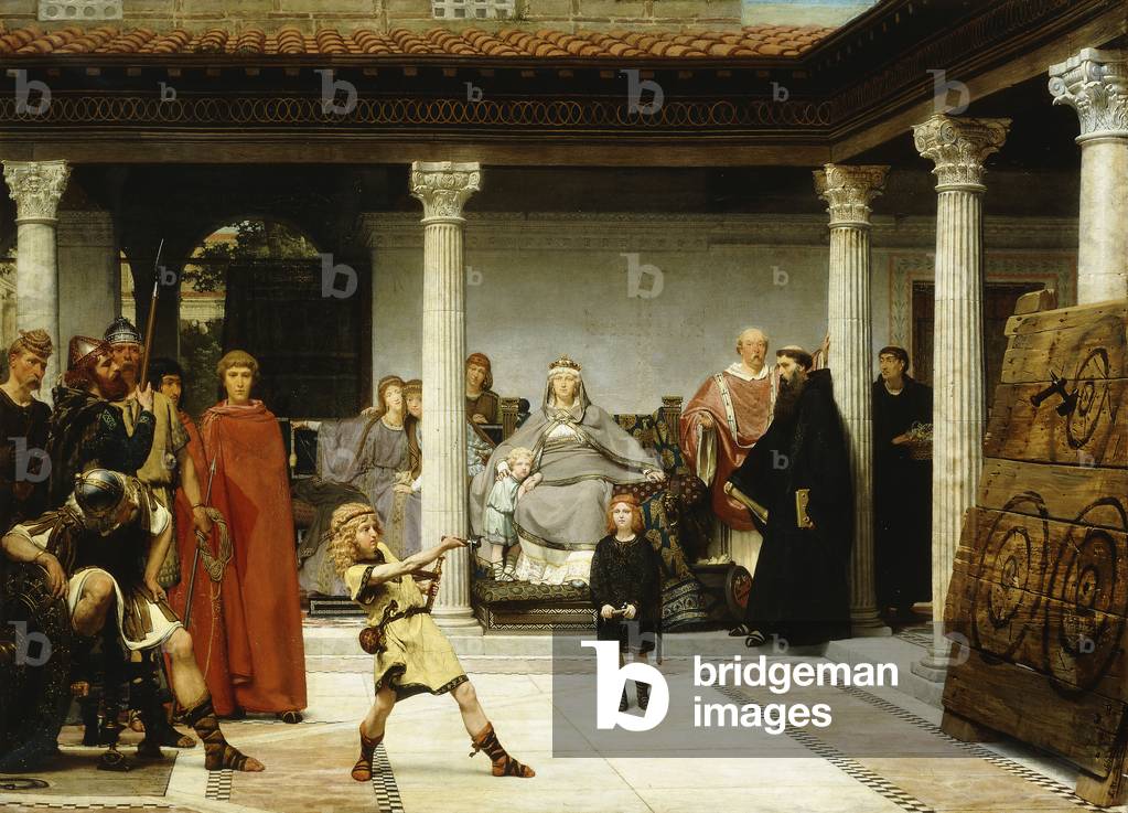 l'educazione dei figli di Clovis (Scuola di Vendetta; Formazione dei Figli di Clotilde), 1861 (olio su tela)