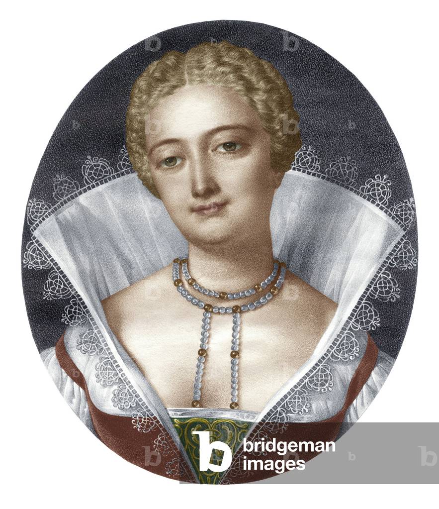Immagine di Incisione "Louise Labe (1524-1566) poetessa francese al tempo del Rinascimento (incisione)" 1801 d