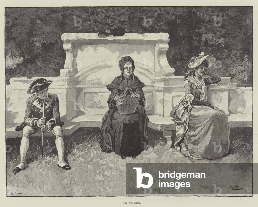 "Uno di troppo (incisione)" 1891 di Gordon Frederick Browne