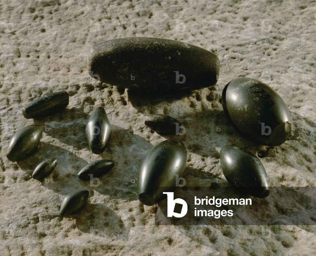 Stone weights from Megiddo (stone)