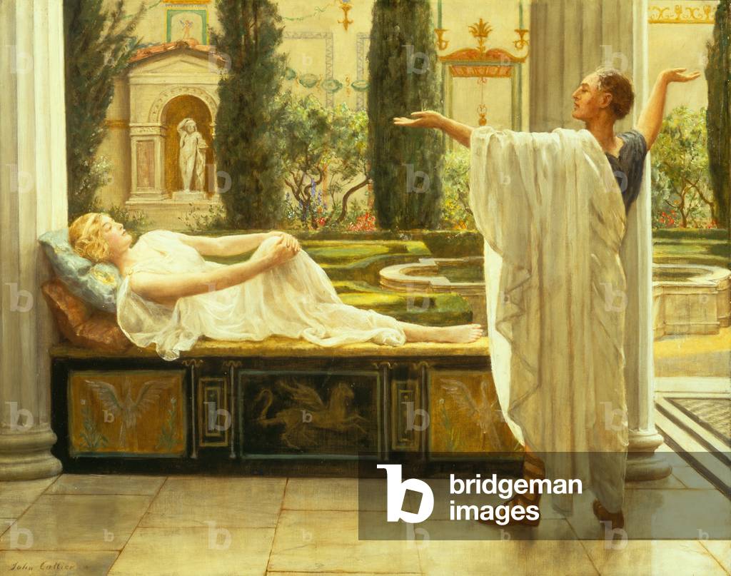 Immagine di Dipinto "Studio per «Orazio e Lidia» (olio su tela)" 1801 di John Collier