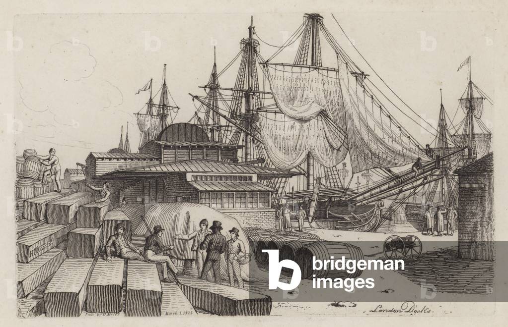 London Docks (etching)