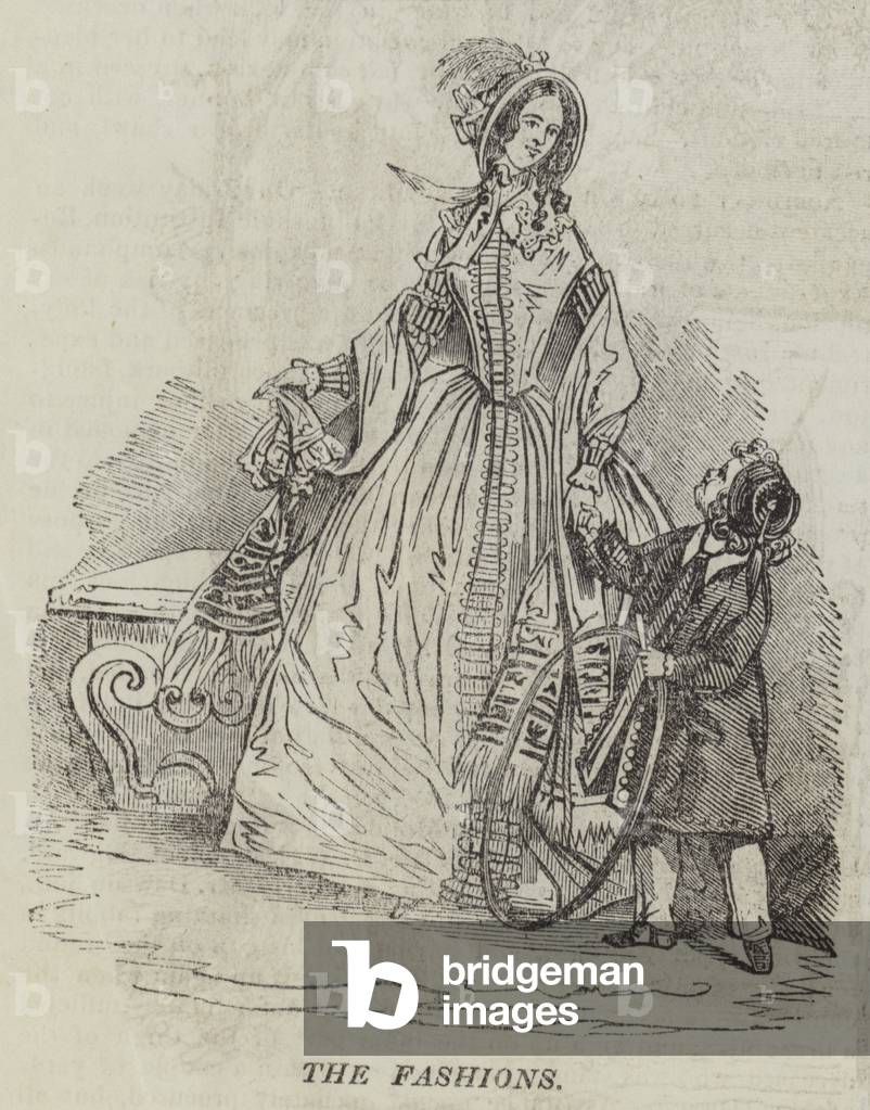 "Le Fashions (incisione)" 1842 di English School