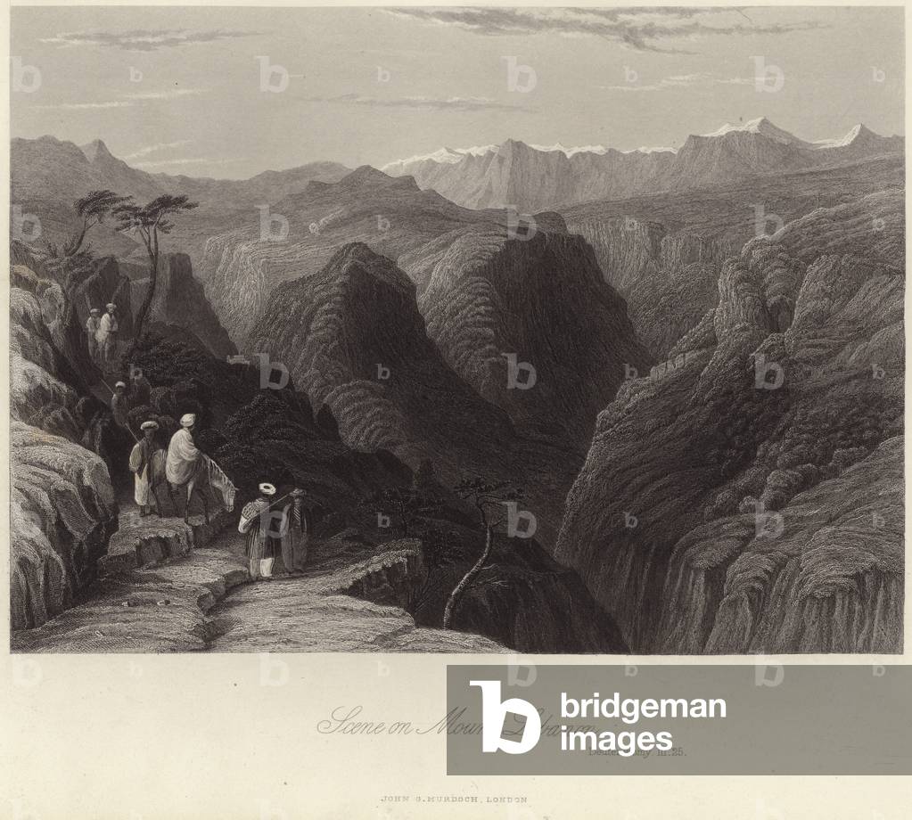 Scene on Mount Lebanon (engraving)