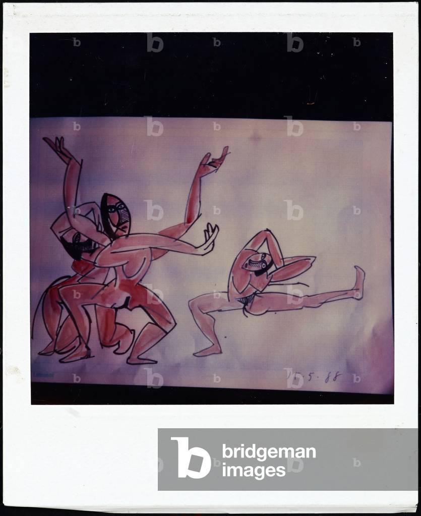 Bild von Zeichnung "PICASSO POLAROIDS UND REISETRANSPARENTFOLIEN (Zeichnung)" von Ralph Steadman