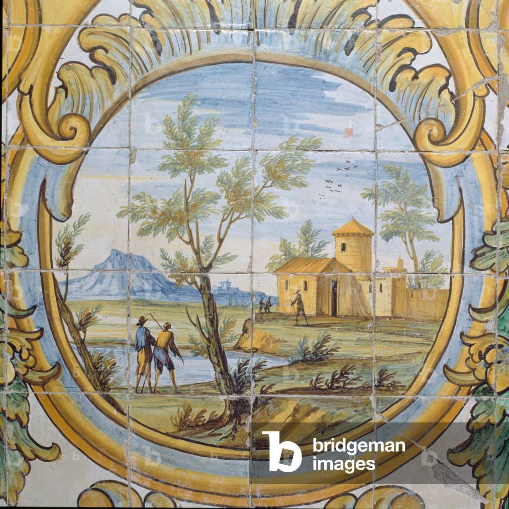 Immagine di Ceramica "Barocco - Pittura: Santa Chiara - Chiostro" 1739 di Italian School