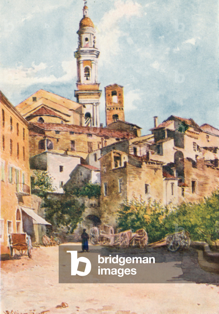 Bild von Druck "Eingang zu Vallebona (Farblitho)" 1901 von William Scott