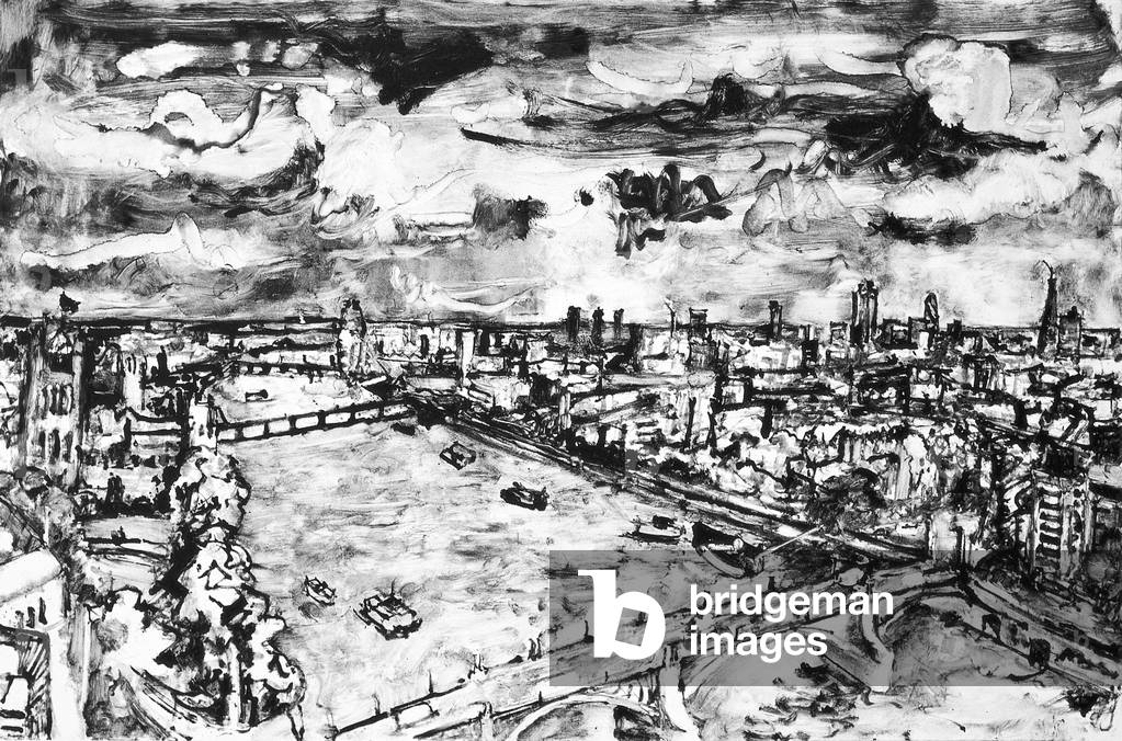 "Osten von Millbank Tower", 2012 von Peter Spens, b/w