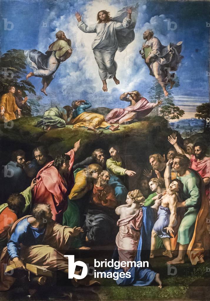 la trasfigurazione olio su pannello