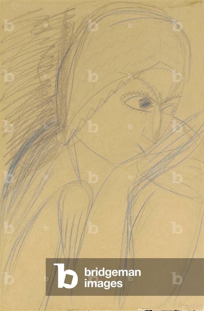 "Mademoiselle Pogany" 1912 di Constantin Brancusi, b/w