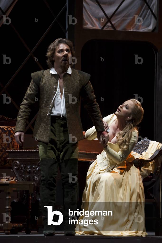 Image of Photography depicting Roberto Alagna as Cyrano and Nathalie Manfrino as Roxane (photo) by Daniel Gonz