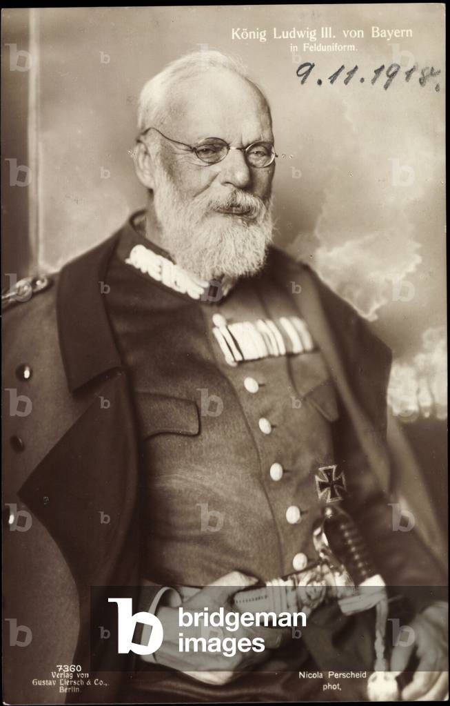 Bild von Fotografie "Ak König Ludwig III. von Bayern Wittelsbach" von German Photographer, b/w