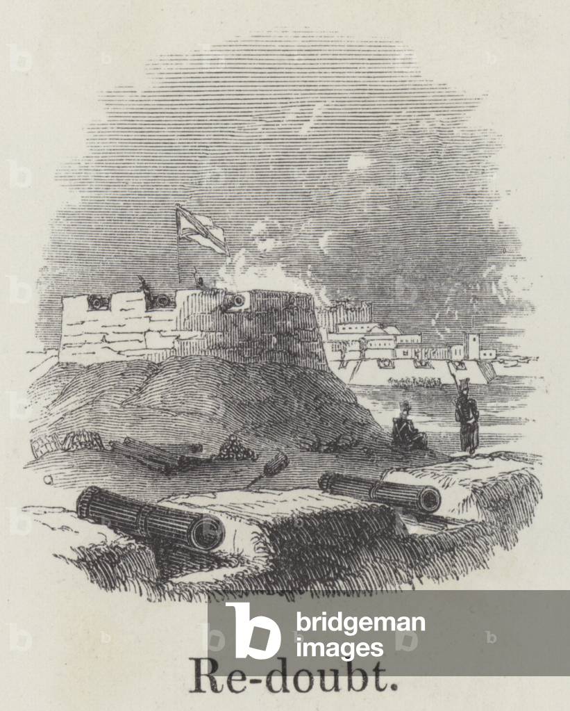 Redoubt (engraving) by English Artist