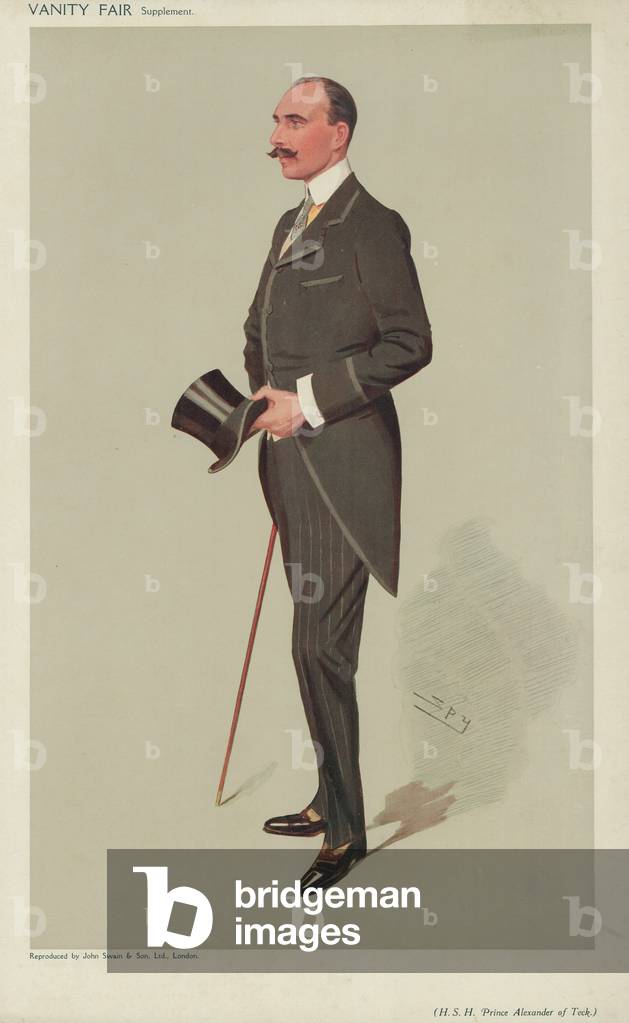 S.A.S. le duc de Teck (lithol de couleur) par Leslie Matthew Ward