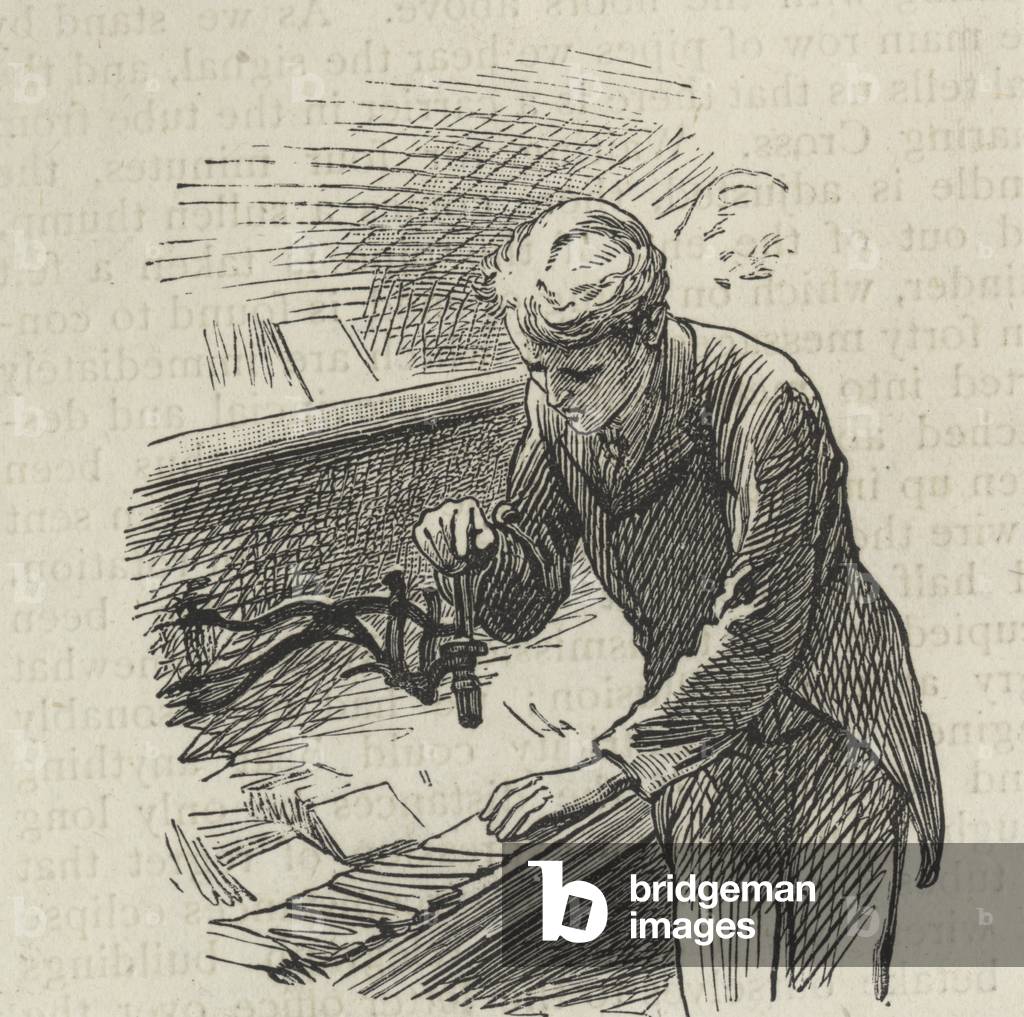 "Abbildung aus dem 19. Jahrhundert mit Frankierbriefen" 1801, b/w