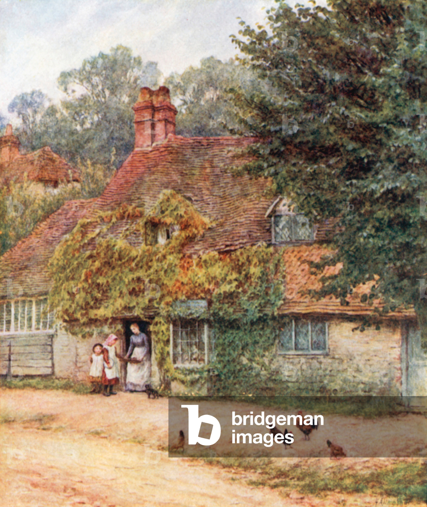 Der Fischladen, Haslemere (Farblitho)