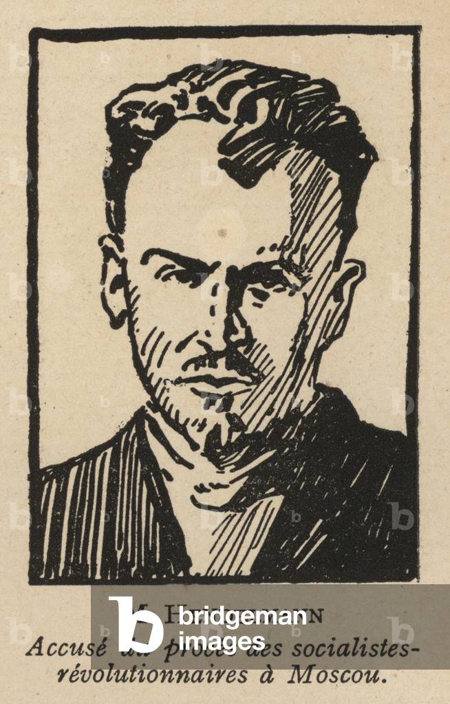 M I Gendelman, politico socialista rivoluzionario russo che fu uno degli imputati al processo di Mosca dei soc