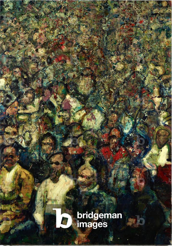 Il pubblico, 2018 (olio su tela)